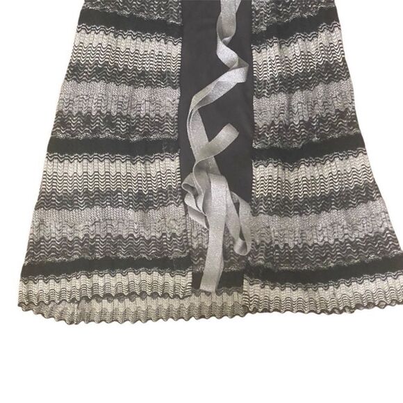 Laundry by Design Brown/Tan Wrap Midi Dress with attached slip. Size Small. - Picture 4 of 11